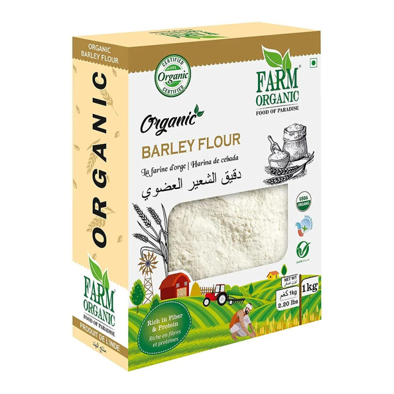 Farm Organic Gluten Free Barley Flour - 1 kg