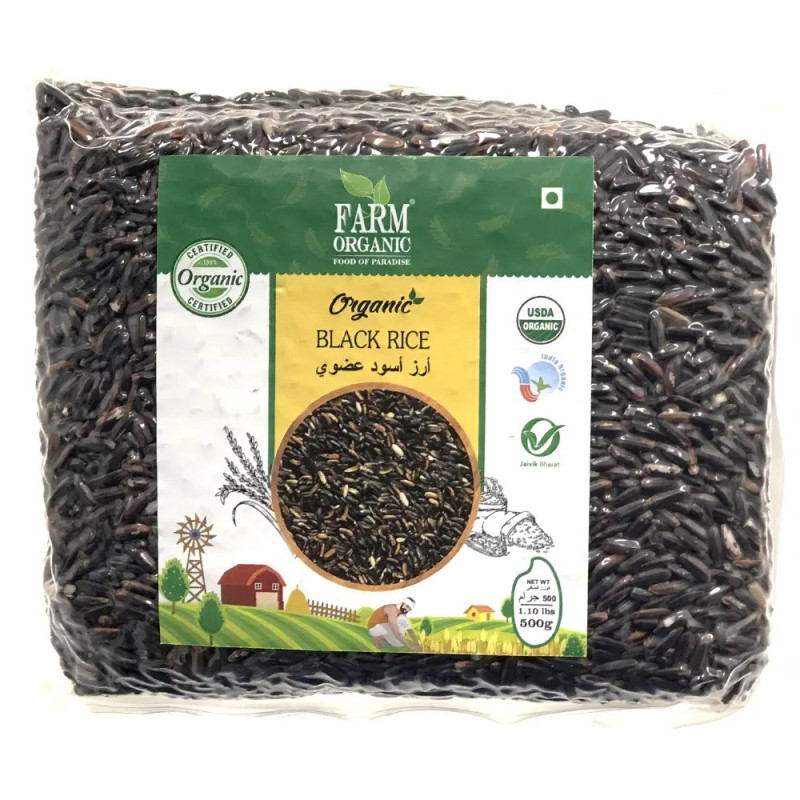 Farm Organic Gluten Free Black Rice - 500g