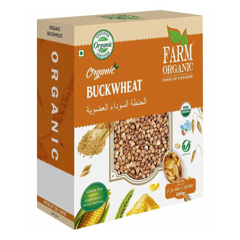 Farm Organic Gluten Free Buckwheat Whole - 500g