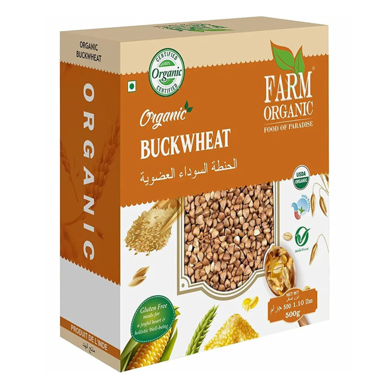 Farm Organic Gluten Free Buckwheat Whole - 500g