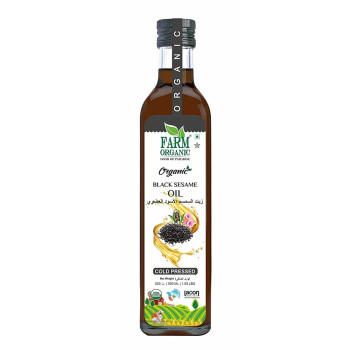 Farm Organic Gluten Free Black Sesame Oil - 500 ml