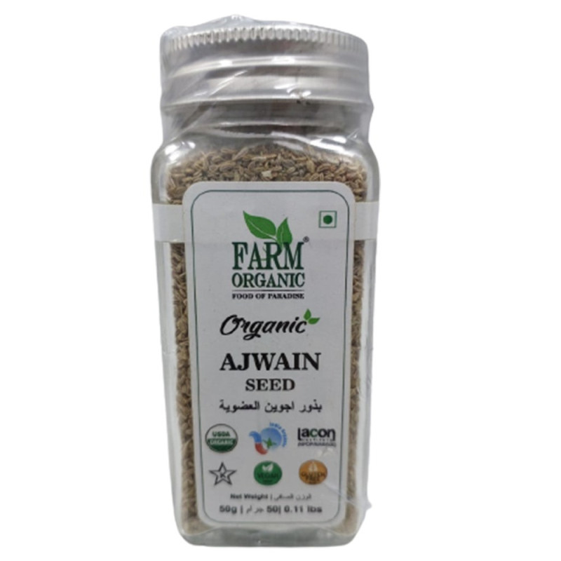 Farm Organic Gluten Free Bishop's Weed (Ajwain) - 50g