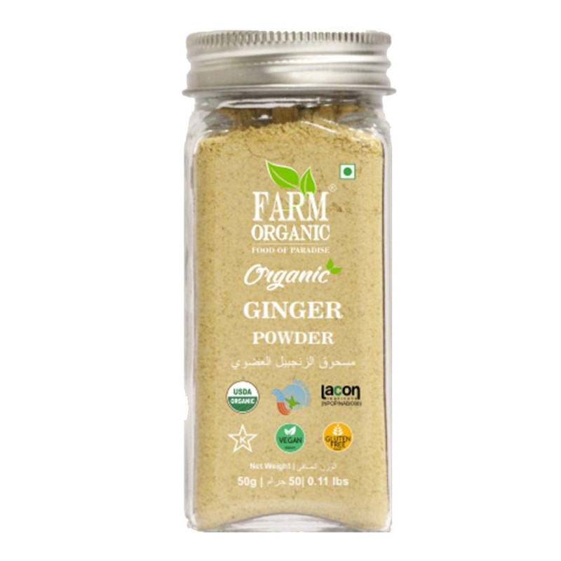 Farm Organic Gluten Free Ginger Powder - 50g