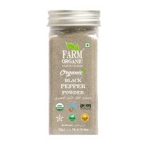 Farm Organic Gluten Free Black Pepper Powder - 70g