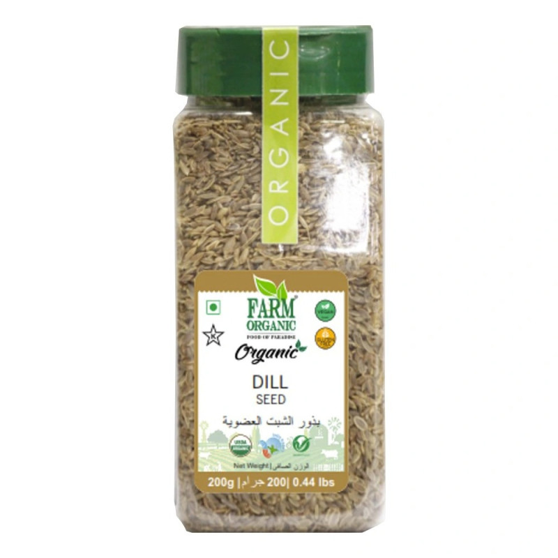 Farm Organic Gluten Free Dill Seeds - 200 g