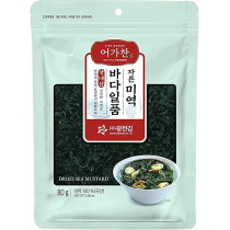 Kwnagcheonkim Eogachan Pre-cut Sun-dried Sea Mustard Seaweed (80g, 32 portions) Wakame For Soup Salad, 100% Natural Sea Vegetable
