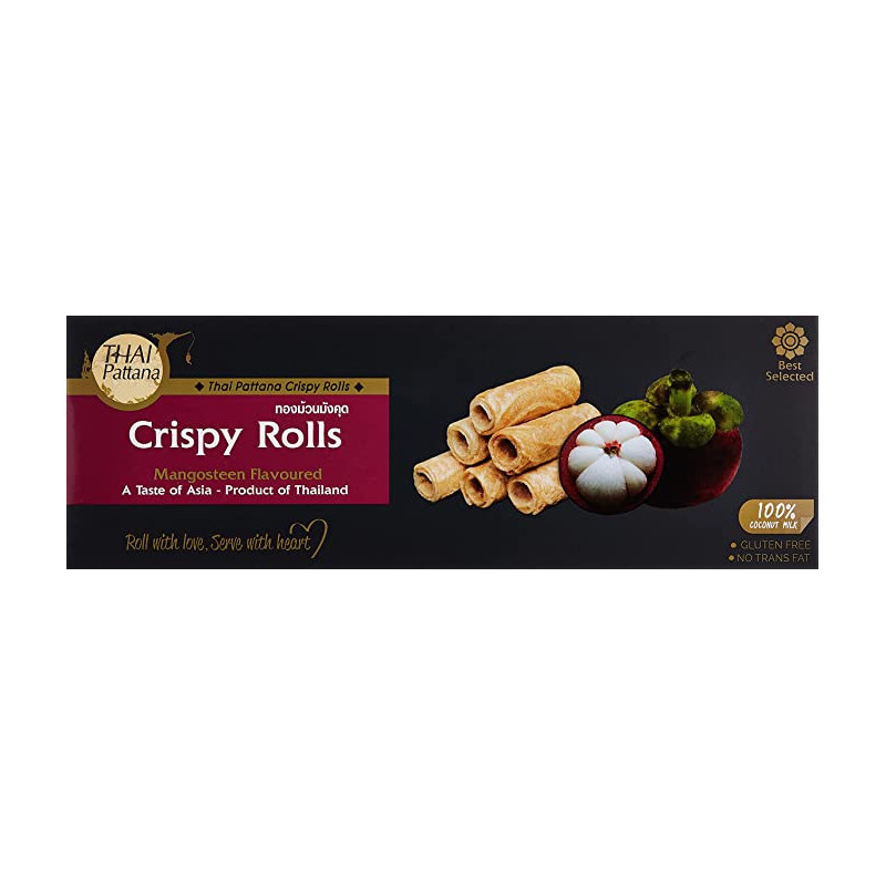 Thai Pattana Mangosteen Flavoured Crispy Rolls 75 g