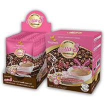 Tumnan White Coffee - Colla S- Instant Coffee Mix Powder- 8 In 1, No Trans Fat, No Cholestrol, Non Dairy Creamer