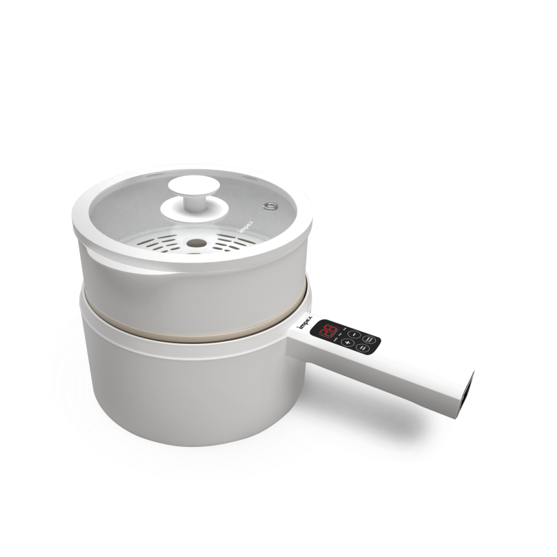 Impex Electric Multi Functional Pan (Magic Pan WS18), Multi Purpose Electric Cooking Pan, White