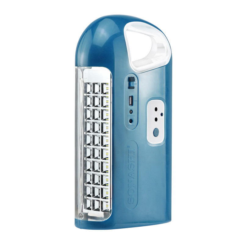 Sonashi Rechargeable Led Lantern (Blue-White) Warranty 2 Years