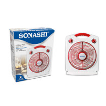 Sonashi 10 Inch Box Fan (Red)