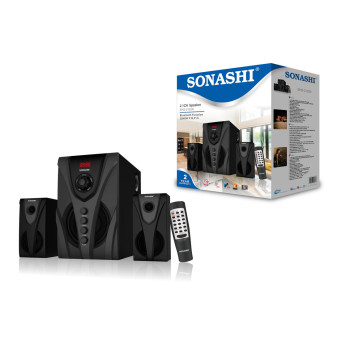 Sonashi 2.1 Ch Bluetooth Speaker With Usb/Sd Card Slot & Fm Radio Function (SHS-2103N)