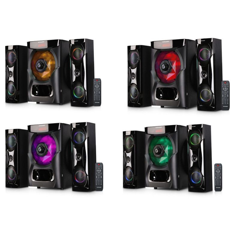 Sonashi 2.1 Ch Bluetooth Speaker With Usb/Sd Card Slot/ Fm Radio Function & Karaoke Function (SHS-2105USRB)