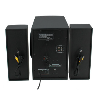 Sonashi 2.1 Ch Bluetooth Speaker With USB/SD Card Slot & Fm Radio Function 7.60Kg (SHS-2107USRB)