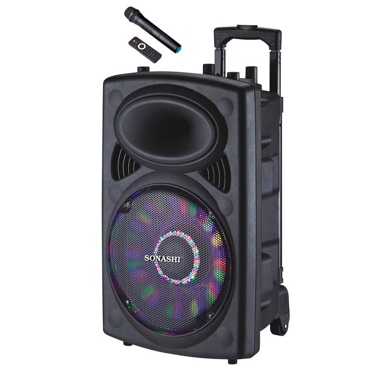 Sonashi 12 Inch Rechargeable Trolley Speaker SPS-7812RT