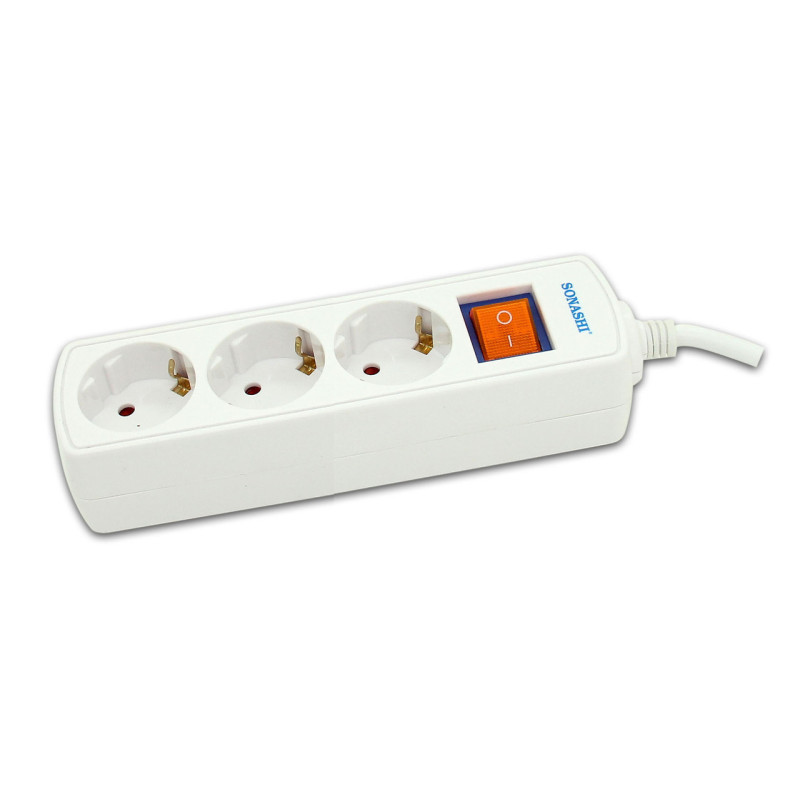 Sonashi 3 Way Extension Socket SES-503