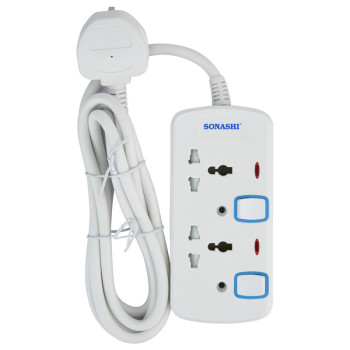 Sonashi 2 Way Extension Socket SES-802
