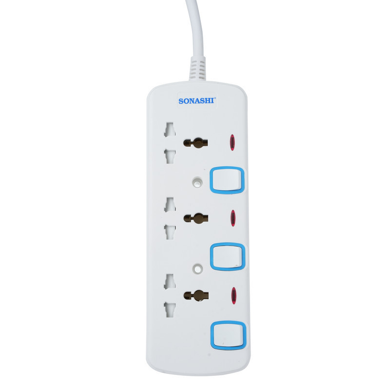 Sonashi 3 Way Extension Socket SES-1003