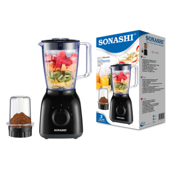 Sonashi 2 In 1 Blender With Unbreakable Jar (Black) SB-144N