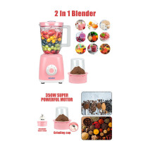 Sonashi 2 In 1 Blender With Mill & Unbreakable Jar (Pink-White) SB-153N1