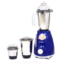 Sonashi 3 In 1 Mixer Grinder 3 Speeds With Pulse Switch Unbreakable Polycarbonate Jar Lids SB-151SS
