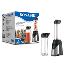 Sonashi Portable Sports Blender / Smoothie Maker 300W (Silver-Black) SB-184