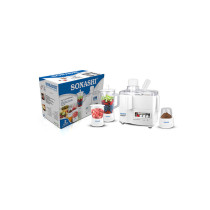 Sonashi 4 In 1 Juicer /Blender With Unbreakable Jar & Mill 600W SJB-309