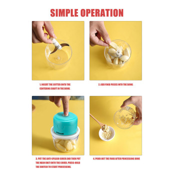 Sonashi Cordless Mini Food Chopper 30W SMC-15