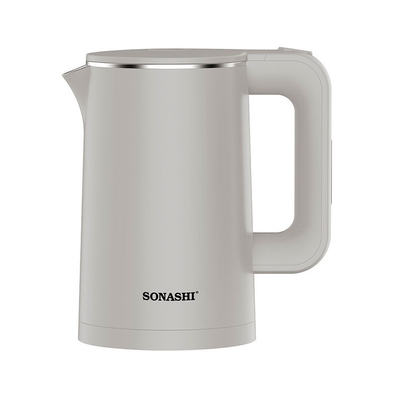 Sonashi 1500W 1.8L Seamless Stainless Steel Cordless Kettle (L/Gray) SKT-1803N