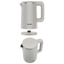 Sonashi 1500W 1.8L Seamless Stainless Steel Cordless Kettle (L/Gray) SKT-1803N