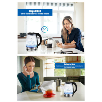 Sonashi 1.8L Glass Kettle 1500W SKT-1809