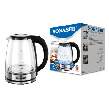 Sonashi 1.8L Glass Kettle 1500W SKT-1809