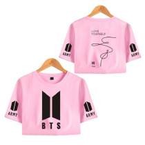 FridayLead BTS T-Shirt Short Sleeve Bangtan Boys Love Yourself Tee Girls Kpop
