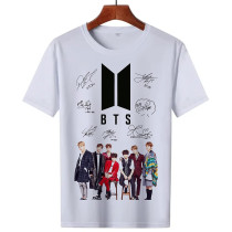 BTS Group Hip HOP Printed T-Shirt (White Color)