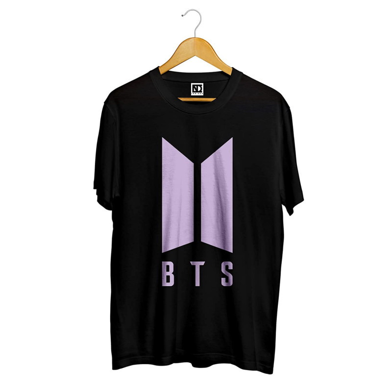 INDISSH Kids Unisex Collarless Regular Fit Pure Cotton Round Neck BTS(BTS X8) BTS Printed T-Shirt Regular & Casual Wear Half-Sleeves Tshirts