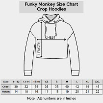 FUNKY MONKEY Women's Regular BTS Purple Cropped Hoodie