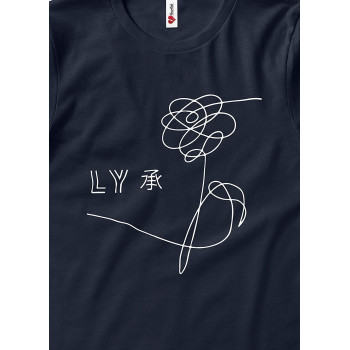 HeartInk Men & Women Cotton Round Neck Half Sleeve BTS Bangtan Boys Fan Art Tshirt