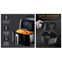 Sonashi 8.0L Digital Air Fryer 1700W (SAF-800)