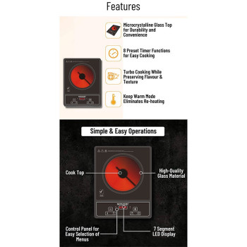 Sonashi Infrared Ceramic Stove/Cooker (SIS-014C)