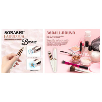 Sonashi Fabulous Brows Hair Remover (SLD-823) (WHITE-GOLD)