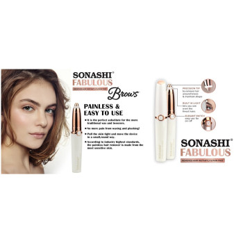 Sonashi Fabulous Brows Hair Remover (SLD-823) (WHITE-GOLD)