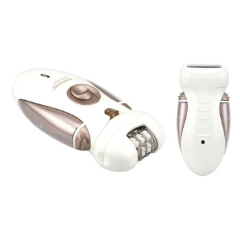 Sonashi 3 In 1 Rechargeable Epilator, Shaver & Trimmer (SLD-824) (WHITE-ROSE GOLD)
