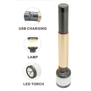 Sonashi 2 In 1 Rechargeable Led Torch & Lamp (SLT-601)