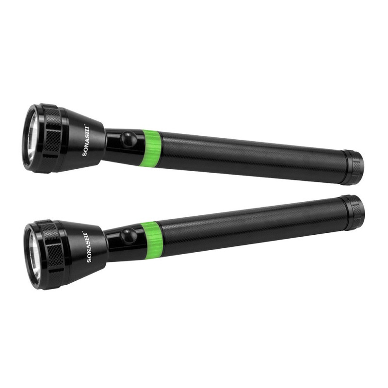 Sonashi Rechargeable Led Torch 2Pcs Combo Pack (SLT-2011)