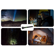 Sonashi Rechargeable Led Torch 2Pcs Combo Pack (SLT-2011)