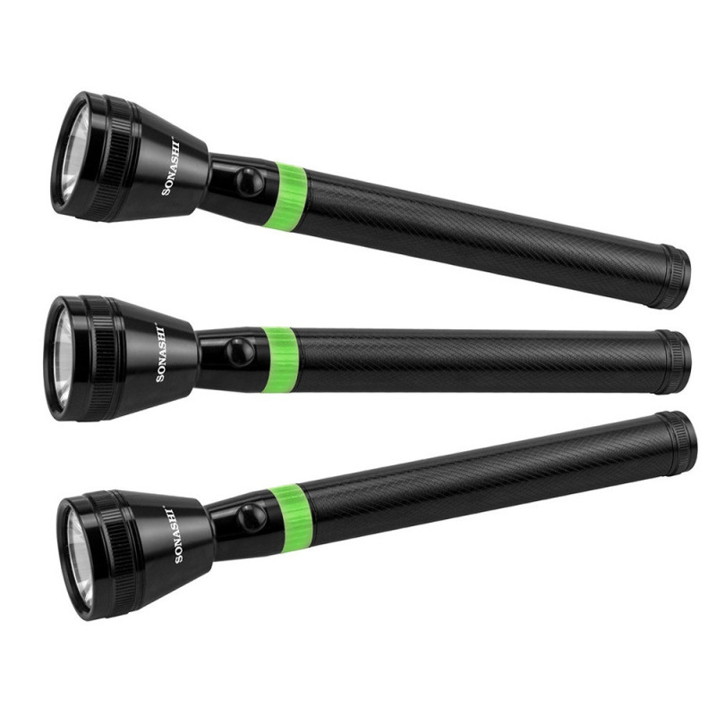 Sonashi Rech Led Torch 3Pcs Combo Pack (SLT-3311N)