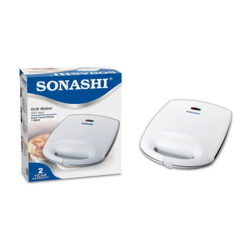 Sonashi 4 Slice Grill Maker 1100W (SGT-842) (WHITE)