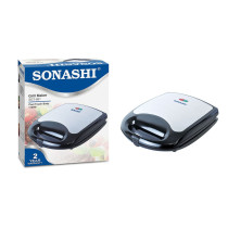 Sonashi 4 Slice Grill Maker 1100W (SGT-851(VDE)) (SILVER)