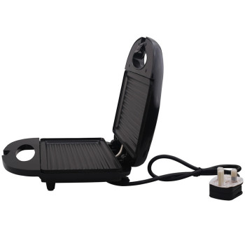 Sonashi Non Stick Grill Plate Sandwich Maker 750 W (SGT-853N) (BLACK-SILVER)