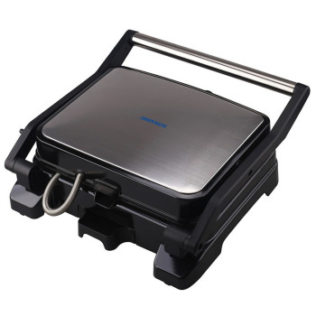 Sonashi 2000W Contact Grill/ 4Slice Sandwich & Panini Maker (SGT-854N) (BLACK-SILVER        )